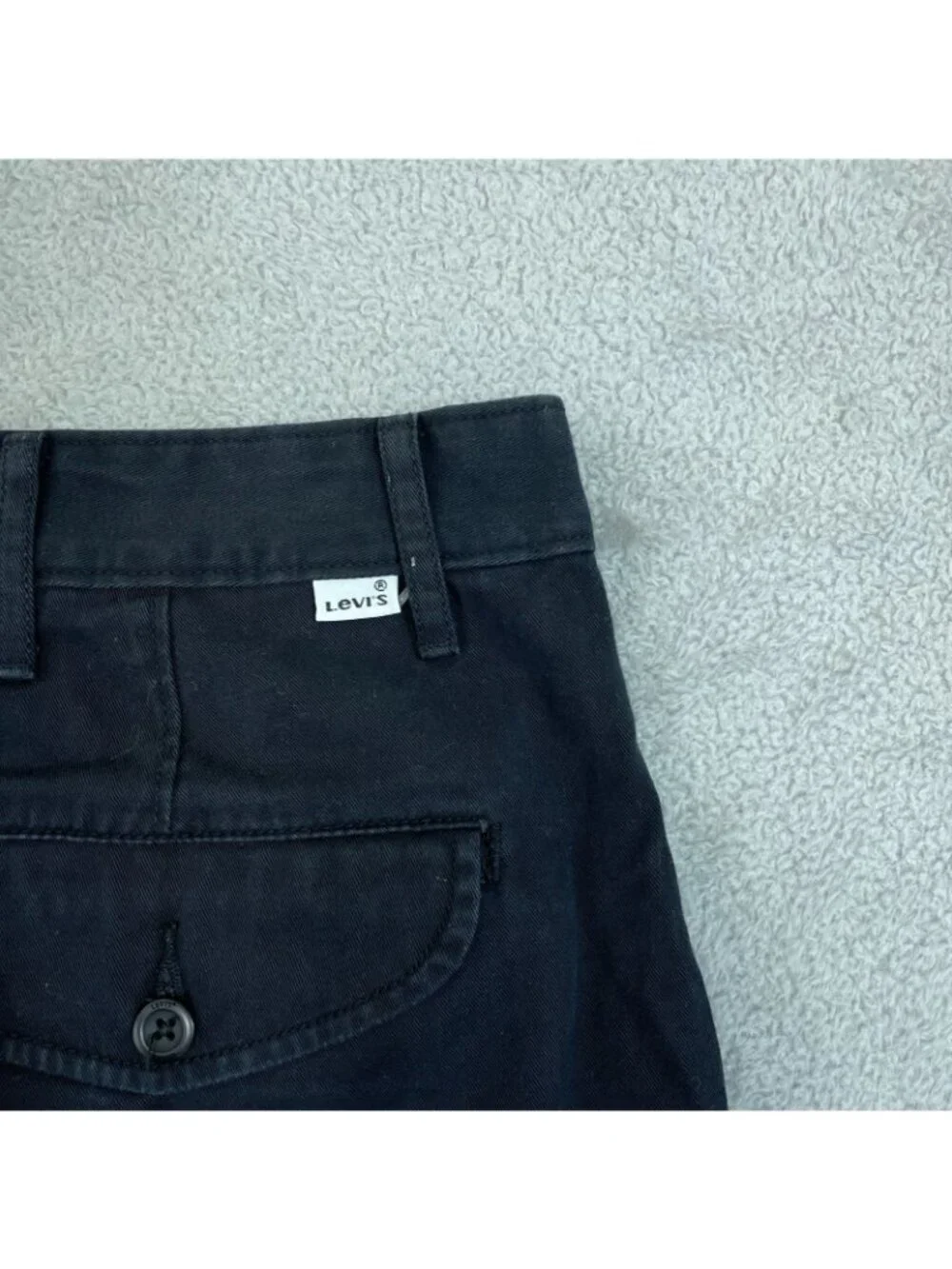 Levis Men's W36x9  Black Cargo Shorts 100% Cotton P0929